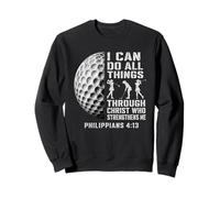 Christian Golfer Women I Can Do All Things Through Christ Sweatshirt