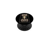 Christian Good News Jesus Saves Bible Verse Gift PopSockets Adhesive PopGrip
