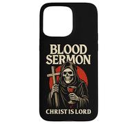 Christian Gothic Christ Is Lord Christcore Blood Skeleton Case for iPhone 15 Pro Max