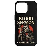 Christian Gothic Christ Is Lord Christcore Blood Skeleton Case for iPhone 16 Pro