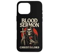 Christian Gothic Christ Is Lord Christcore Blood Skeleton Case for iPhone 16 Pro Max