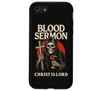 Christian Gothic Christ Is Lord Christcore Blood Skeleton Case for iPhone SE (2020) / 7/8