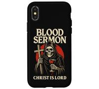 Christian Gothic Christ Is Lord Christcore Blood Skeleton Case for iPhone X/XS