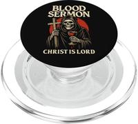 Christian Gothic Christ Is Lord Christcore Blood Skeleton PopSockets PopGrip for MagSafe