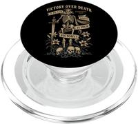 Christian Gothic Vintagecore Skeleton Corinthians 15:55 PopSockets PopGrip for MagSafe