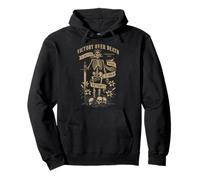 Christian Gothic Vintagecore Skeleton Corinthians 15:55 Pullover Hoodie