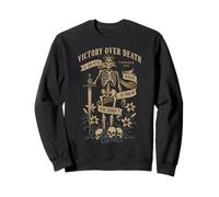 Christian Gothic Vintagecore Skeleton Corinthians 15:55 Sweatshirt