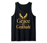 Christian Grace & Gratitude Open Hands Gold Tank Top