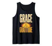 Christian Grace & Gratitude Retro Sunrise Tank Top