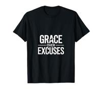 Christian Grace Over Excuses Faith Motivation T-Shirt