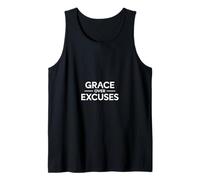 Christian Grace Over Excuses Faith Motivation Tank Top