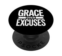 Christian Grace Over Excuses Faith Scripture Message PopSockets Adhesive PopGrip