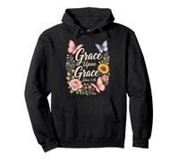 Christian Grace Upon Grace John 1:16 Bible Verse Gift Pullover Hoodie