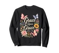 Christian Grace Upon Grace John 1:16 Bible Verse Gift Sweatshirt