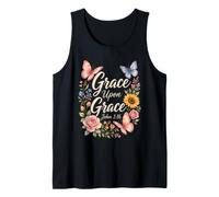 Christian Grace Upon Grace John 1:16 Bible Verse Gift Tank Top