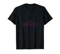 Christian Grace Wins Every Time Crown Inspirational T-Shirt, Men, Black, XL
