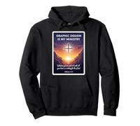 Christian Graphic Design Is My Ministry Designer Jesus God Pullover Hoodie