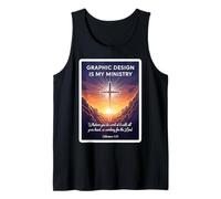 Christian Graphic Design is My Ministry Designer Jesus God Tank Top