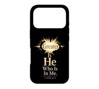 Christian Greater Is He Who Is In Me 1 John 4:4 Case for iPhone 17 Pro
