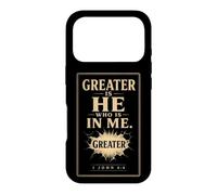 Christian Greater Is He Who Is In Me 1 John 4:4 Case for iPhone 17 Pro