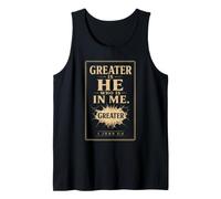 Christian Greater is He Who is in Me 1 John 4:4 Tank Top