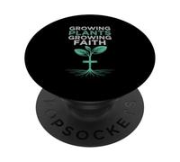 Christian Growing Plants Growing Faith Design PopSockets Adhesive PopGrip