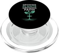 Christian Growing Plants Growing Faith Design PopSockets PopGrip for MagSafe