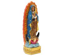 Christian Guadalupe Figurine, Hand Painted Virgin Mary Statues with Good Luck for Indoor Decoration Gifts, Resin Material, Applicable Scenes on Tables, Shelves or Bedside Tables
