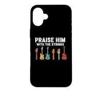 Christian Guitar Praise Him with Strings Worship Team Member Case for iPhone 16 Plus