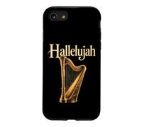 Christian Hallelujah Gold Harp Worship Music Religious Case for iPhone SE (2020) / 7/8