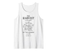 Christian Harvest Matthew 9:37 Pumpkin Autumn Faith Fall Tank Top