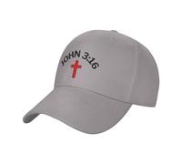 Christian Hat John 3 16 for God So Loved The World Scripture Jesus 2024 Christ Cross Baseball Cap Dad Tracker Hat Gray