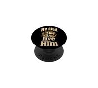 Christian He Died For Me So I Live For Him Gift PopSockets Adhesive PopGrip