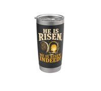 Christian He is Risen Easter Faith Gift Stainless Steel Insulated Tumbler