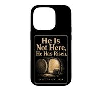 Christian He Is Risen Matthew 28:6 Easter Faith Gift Case for iPhone 14 Pro