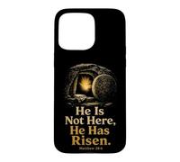 Christian He Is Risen Matthew 28:6 Easter Faith Gift Case for iPhone 15 Pro Max