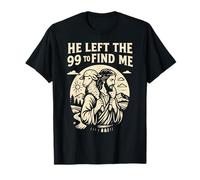 Christian He Left the 99 to Find Me Jesus Lost Sheep Parable T-Shirt