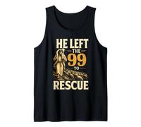Christian He Left The 99 to Rescue Shepherd Gift Tank Top