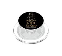 Christian He Who Kneels Before God Can Stand Gift PopSockets PopGrip for MagSafe