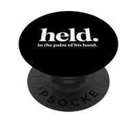Christian Held In The Palm Of His Hand Backprint PopSockets Adhesive PopGrip