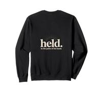 Christian Held In The Palm Of His Hand Backprint Sweatshirt
