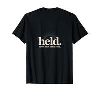Christian Held In The Palm Of His Hand Backprint T-Shirt