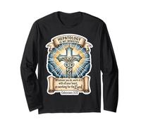 Christian Hepatologist Hepatology is My Ministry Doctor God Long Sleeve T-Shirt