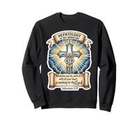 Christian Hepatologist Hepatology Is My Ministry Doctor God Sweatshirt
