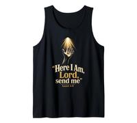 Christian Here I Am Lord Send Me Bible Verse Gift Tank Top