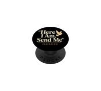 Christian Here I Am Send Me Isaiah 6:8 Faith Gift PopSockets Adhesive PopGrip