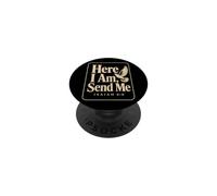 Christian Here I Am Send Me Isaiah 6:8 Faith Gift PopSockets Adhesive PopGrip