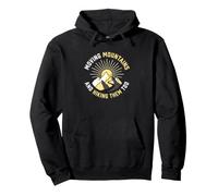 Christian Hiker Moving Mountains Faith Trail Pullover Hoodie