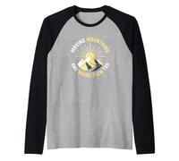 Christian Hiker Moving Mountains Faith Trail Raglan Baseball Tee
