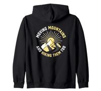 Christian Hiker Moving Mountains Faith Trail Zip Hoodie
